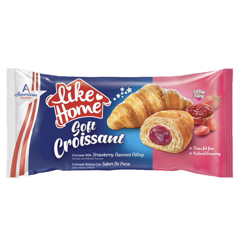 LIKE HOME SOFT CROISSANT STRAWBERRY 55g