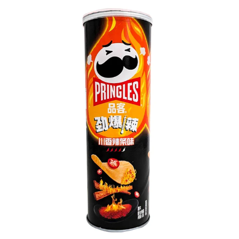 PRINGLES SUPER HOT SPICY STRIPS FLAVOUR 110g