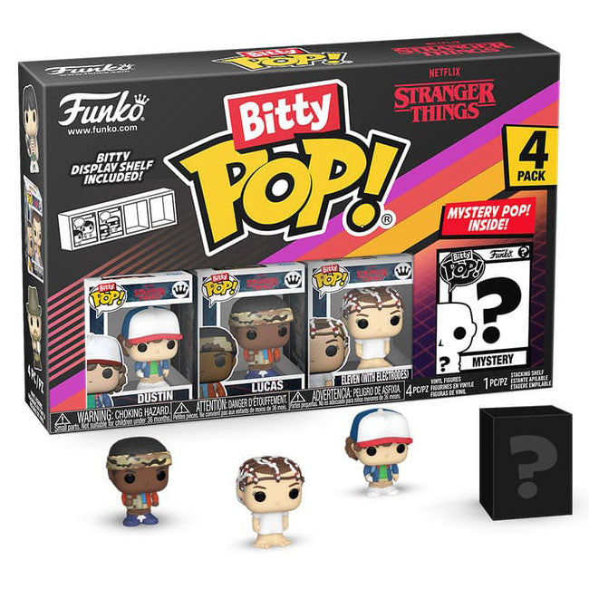 FUNKO BITTY POP! STRANGER THINGS DUSTIN 4-PACK 2,5cm