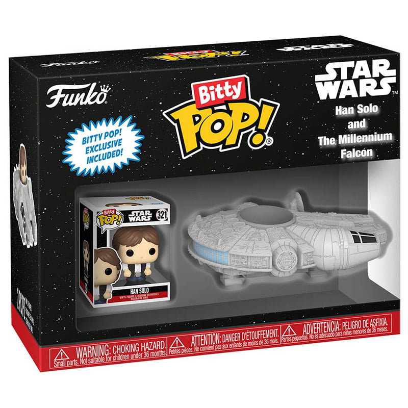 FUNKO BITTY POP! RIDES STAR WARS HAN SOLO AND THE MILLENNIUM FALCON 2,5cm