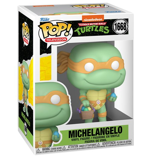 FUNKO POP! TELEVISION NICKELODEON TEENAGE MUTANT NINJA TURTLES MICHELANGELO EASTER 2025 no1668