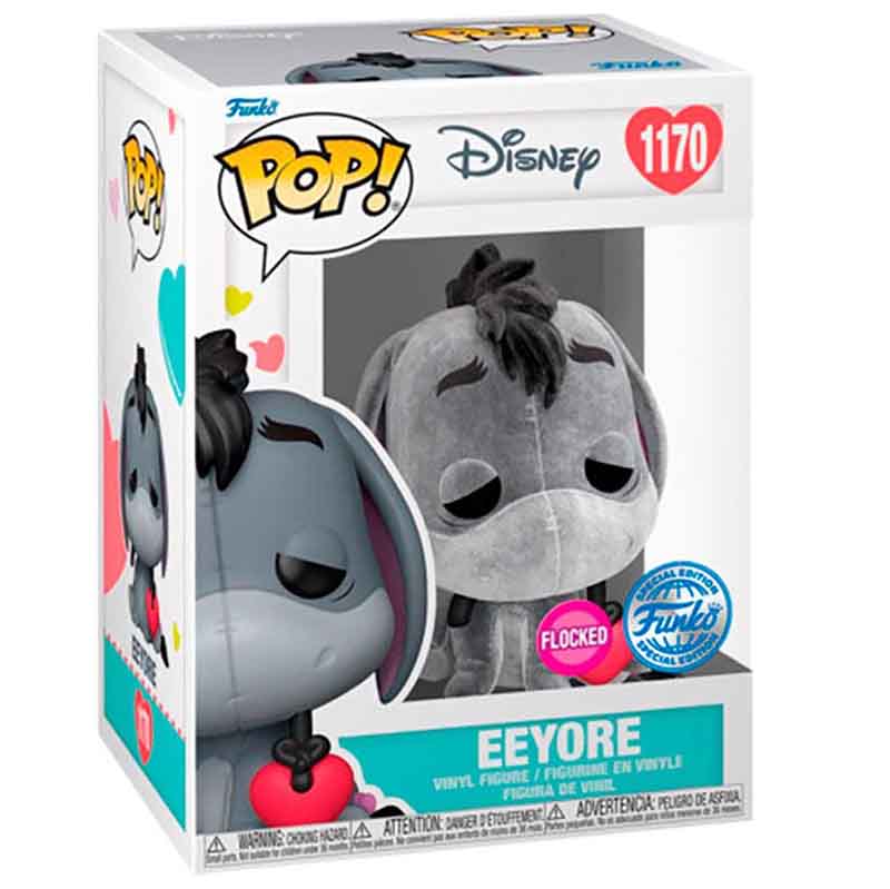 FUNKO POP! DISNEY VALENTINE WINNIE THE POOH EEYOREE FLOCKED FUNKO SPECIAL EDITION no1170