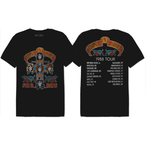 T-SHIRT GUNS N ROSES 1988