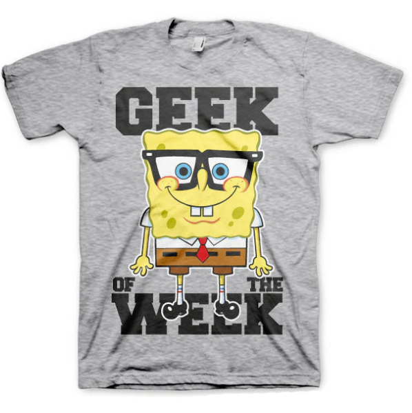 T-SHIRT SPONGEBOB GEEK OF THE WEEK