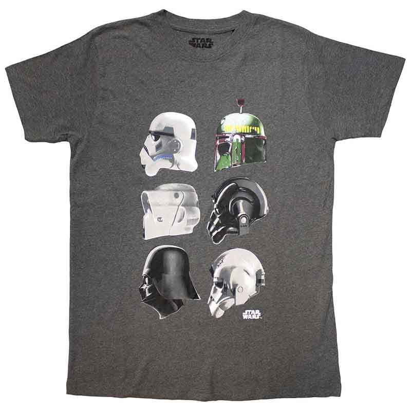 T-SHIRT STAR WARS HELMETS