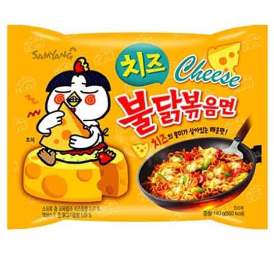 SAMYANG BULDAK HOT CHICKEN FLAVOR RAMEN CHEESE FLAVOUR 140g