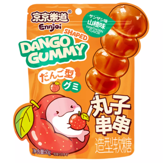 ENNJOI DANGO SHAPED GUMMY HAWTHORN FLAVOUR 60g