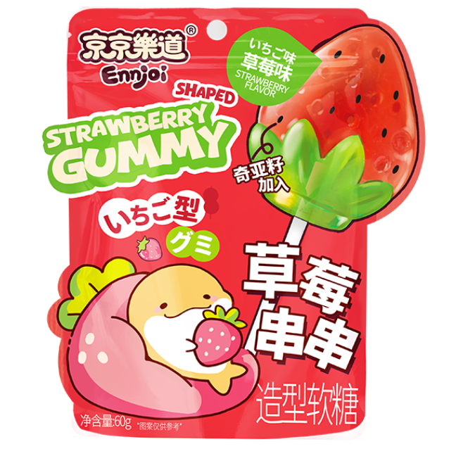 ENNJOI STRAWBERRY SHAPED GUMMY 60g