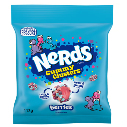 NERDS GUMMY CLUSTERS BERRIES 113g