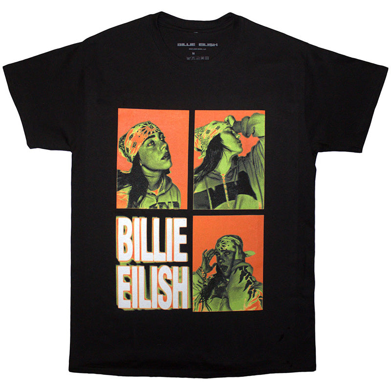 T-SHIRT BILLIE EILISH 3 PHOTO LOGO
