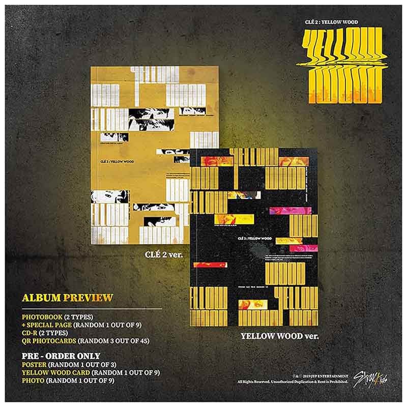 CD STRAY KIDS CLE 2 YELLOW WOOD