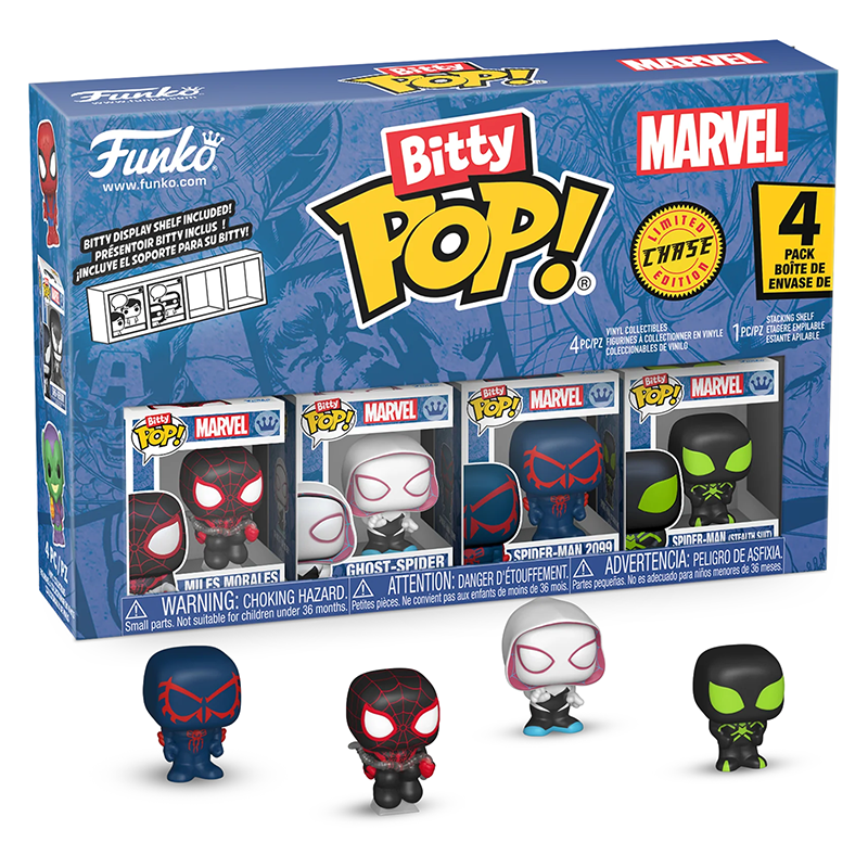 FUNKO BITTY POP! MARVEL SPIDER-MAN MILES MORALES 4-PACK 2,5cm