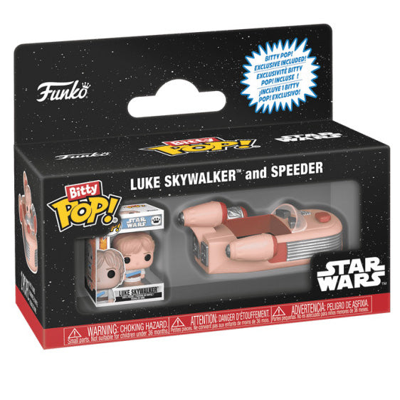 FUNKO BITTY POP! STAR WARS LUKE SKYWALKER AND SPEEDER 2,5cm
