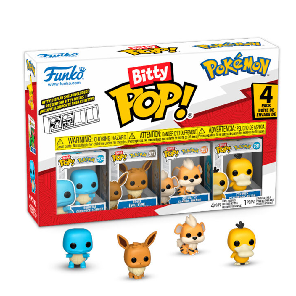 FUNKO BITTY POP! POKÉMON SQUIRTLE 4-PACK 2,5cm