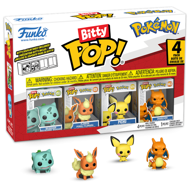 FUNKO BITTY POP! POKÉMON BULBASAUR 4-PACK 2,5cm