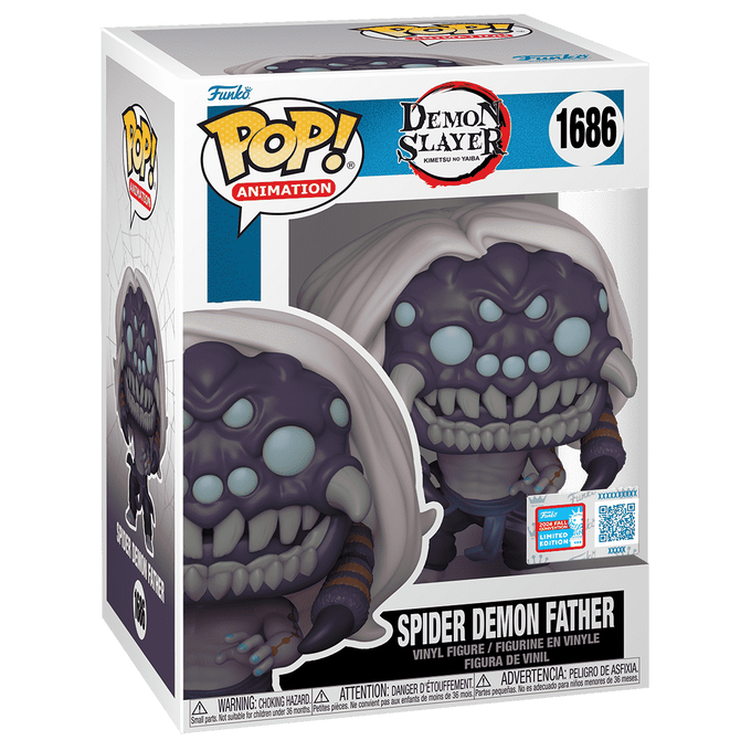 FUNKO POP! ANIMATION DEMON SLAYER SPIDER DEMON FATHER 2024 FALL CONVENTION LIMITED EDITION no1686