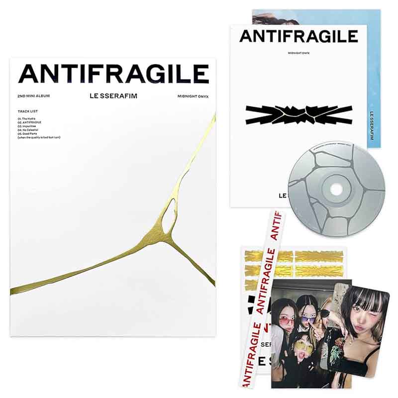 CD LE SSERAFIM ANTIFRAGILE MIDNIGHT ONYX 2ND MINI ALBUM