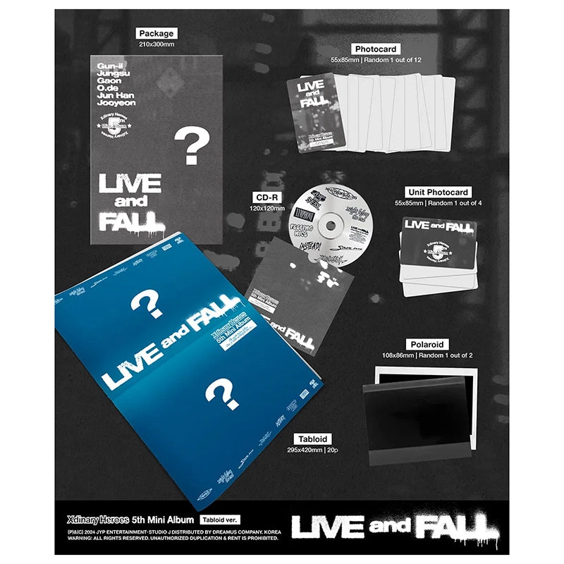 CD XDINARY HEROES LIVE AND FALL 5TH MINI ALBUM 2