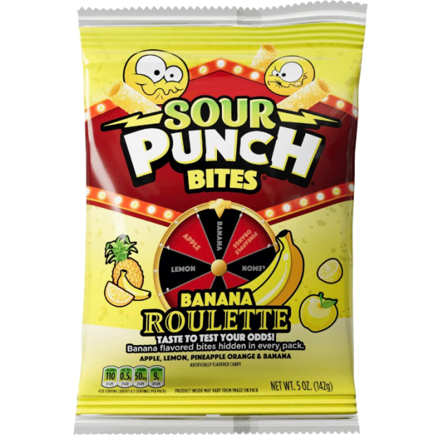 SOUR PUNCH BITES BANANA ROULETTE 142g