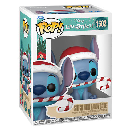 FUNKO POP! DISNEY LILO &#038; STITCH STITCH WITH CANDY CANE no1502