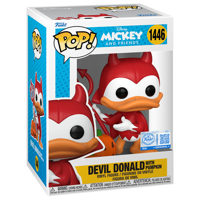 FUNKO POP! DISNEY MICKEY AND FRIENDS DEVIL DONALD WITH PUMPKIN FUNKO SPECIAL EDITION no1446