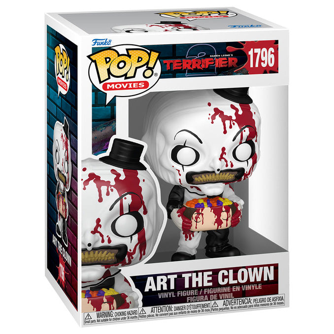 FUNKO POP! MOVIES TERRIFIER ART THE CLOWN CANDY FILLED HEAD no1796