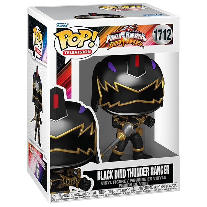 FUNKO POP! TELEVISION POWER RANGERS DINO THUNDER BLACK DINO THUNDER RANGER no1712