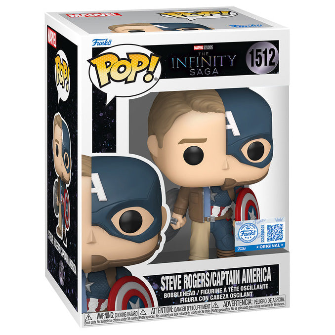 FUNKO POP! MARVEL THE INFINITY SAGA STEVE ROGERS CAPTAIN AMERICA FUNKO SPECIAL EDITION no1512