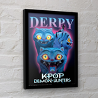 FRAMED PRINT K-POP DEMON HUNTERS DERPY 2