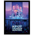 FRAMED PRINT K-POP DEMON HUNTERS KEY ART