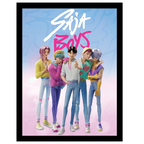 FRAMED PRINT K-POP DEMON HUNTERS SAJA BOYS