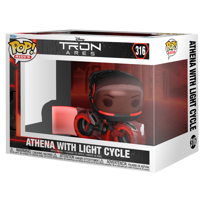 FUNKO POP! MOVIES DISNEY TRON ATHENA WITH LIGHT CYCLE no316