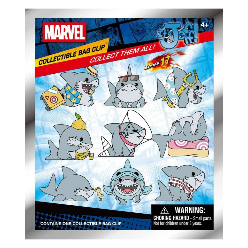 3D BAG CLIPS MARVEL RIVALS JEFF THE LAND SHARK