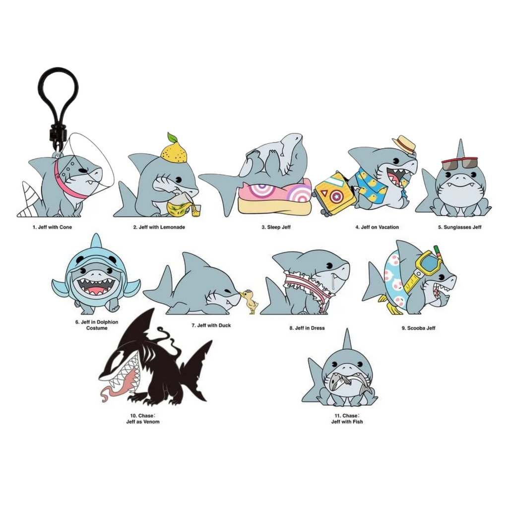 3D BAG CLIPS MARVEL RIVALS JEFF THE LAND SHARK