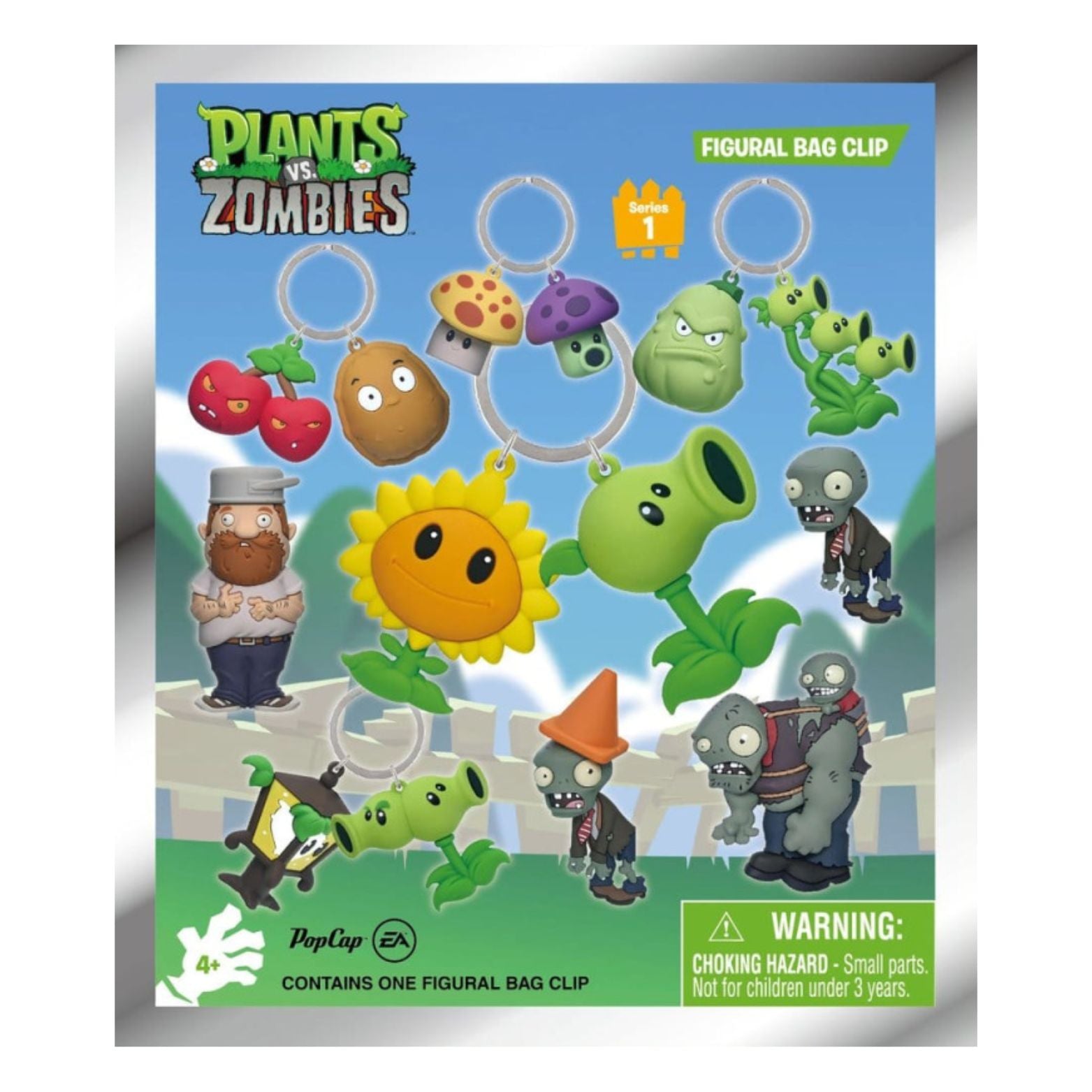 3D BAG CLIPS PLANTS VS. ZOMBIES SERIES 1