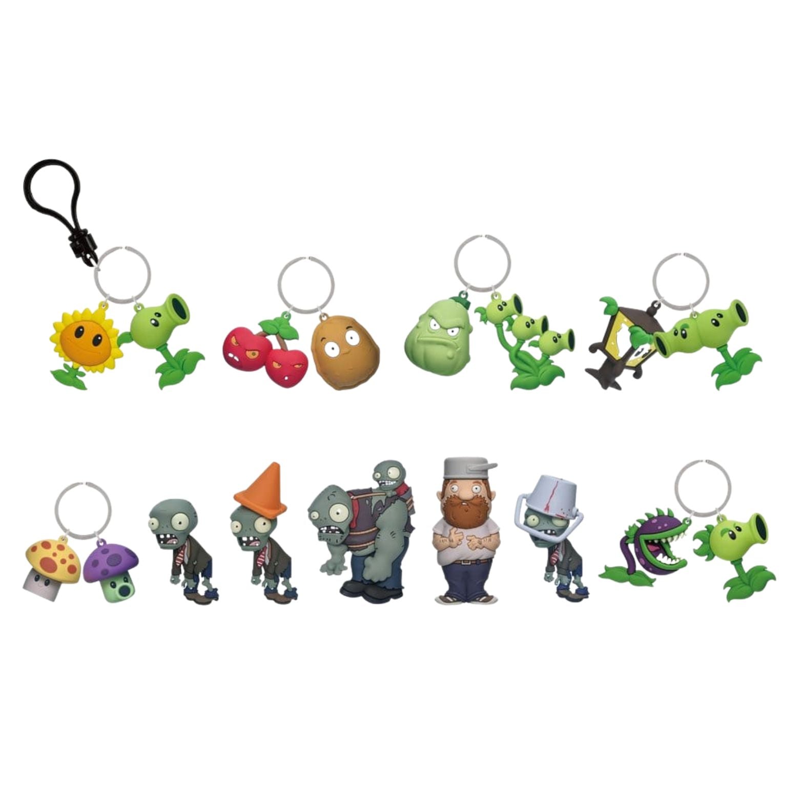 3D BAG CLIPS PLANTS VS. ZOMBIES SERIES 1
