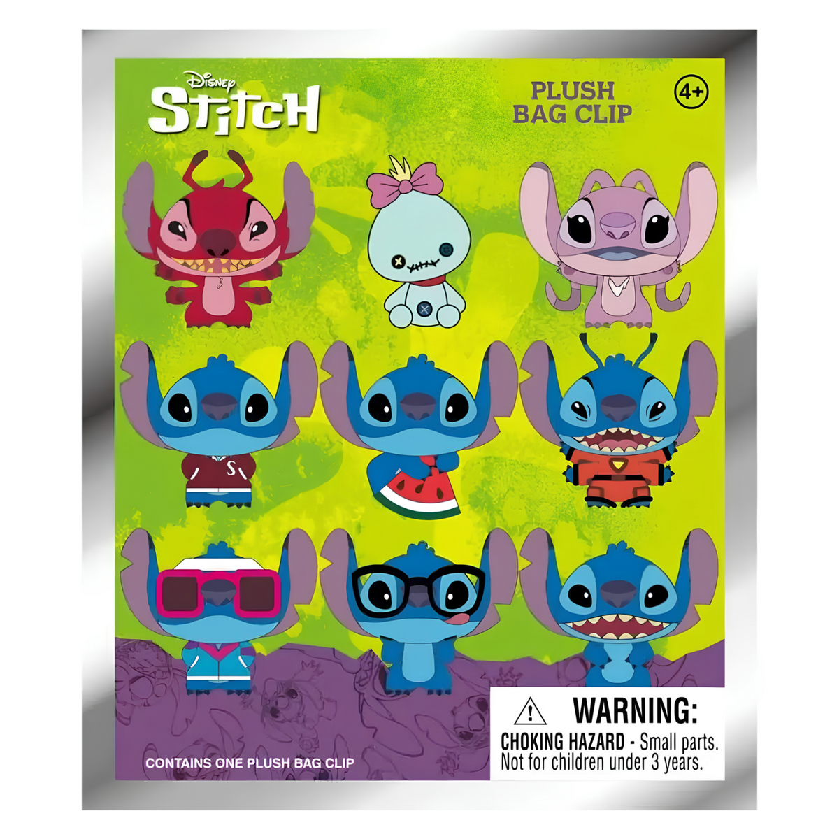 3D BAG CLIPS PLUSH DISNEY STITCH