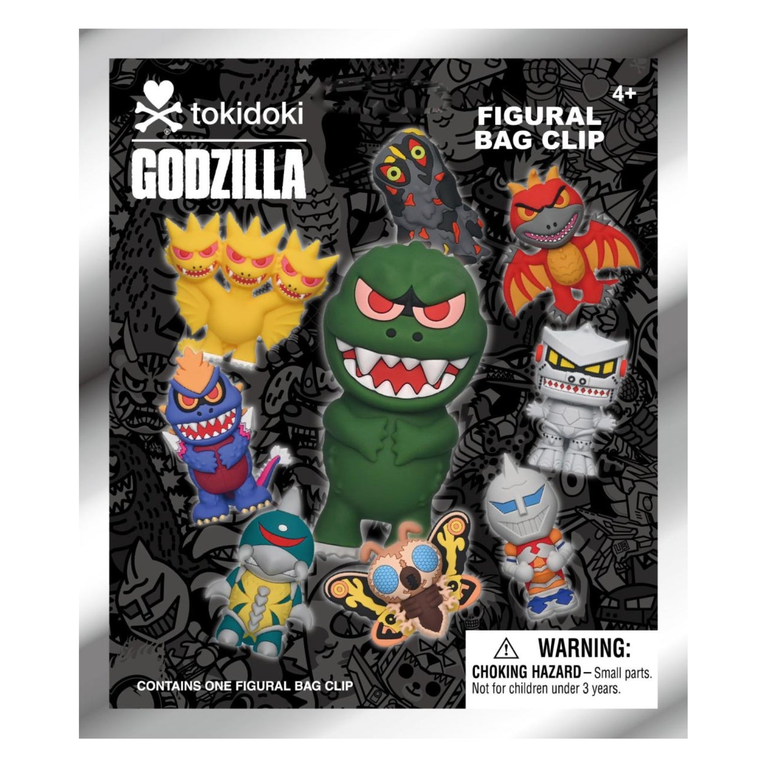 3D BAG CLIPS TOKIDOKI X GODZILLA