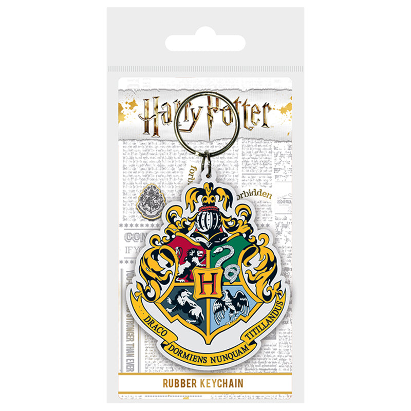 KEYCHAIN CARDED HARRY POTTER HOGWARTS CREST