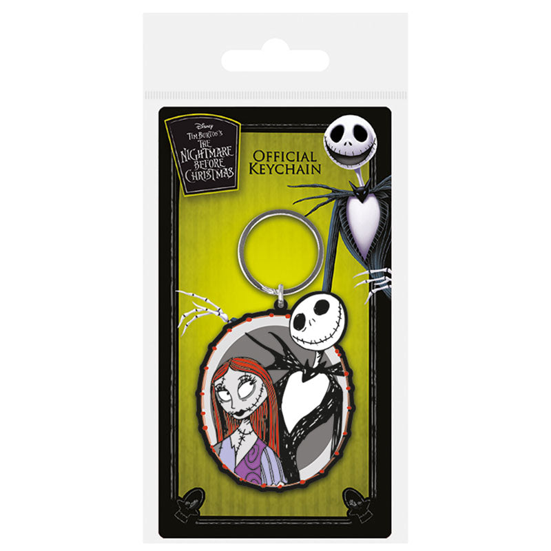 KEYRING CARDED THE NIGHTMARE BEFORE CHRISTMAS JACK & SALLY