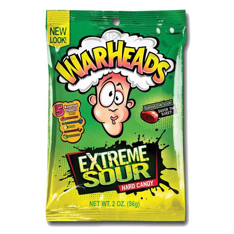 WARHEADS EXTREME SOUR 56g