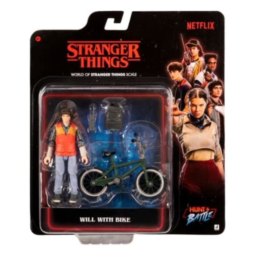 ACTION FIGURE STRANGER THINGS FIGURE AND BIKE ASSORTED