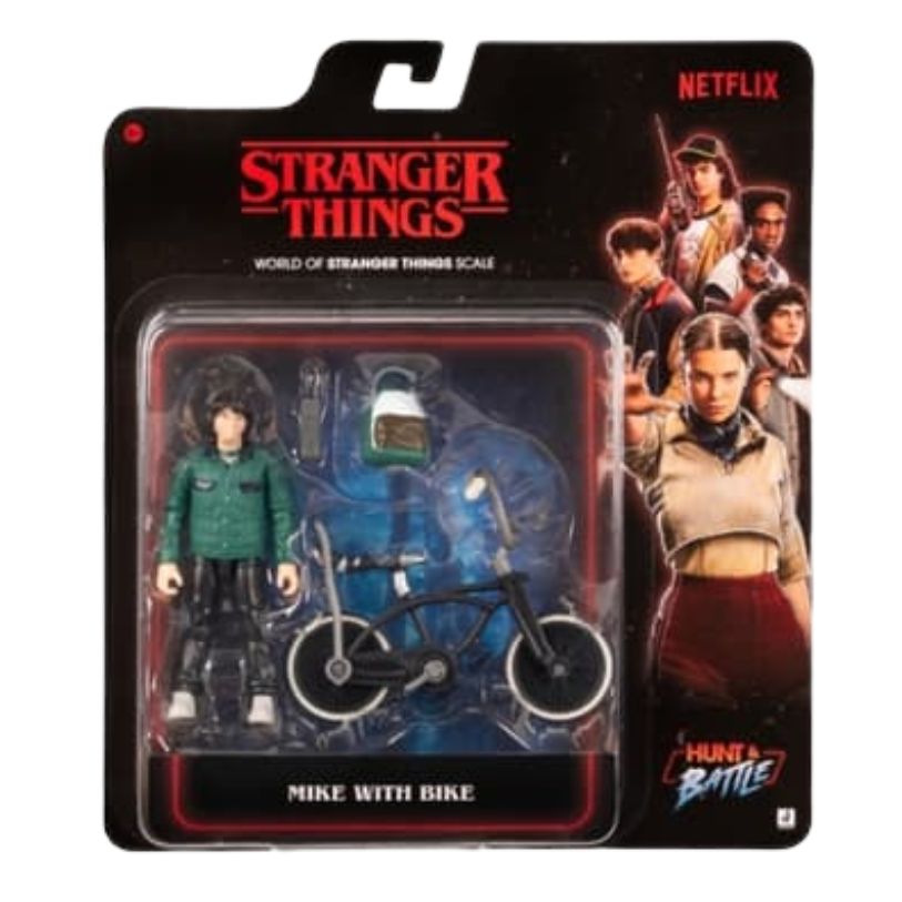ACTION FIGURE STRANGER THINGS FIGURE AND BIKE ASSORTED