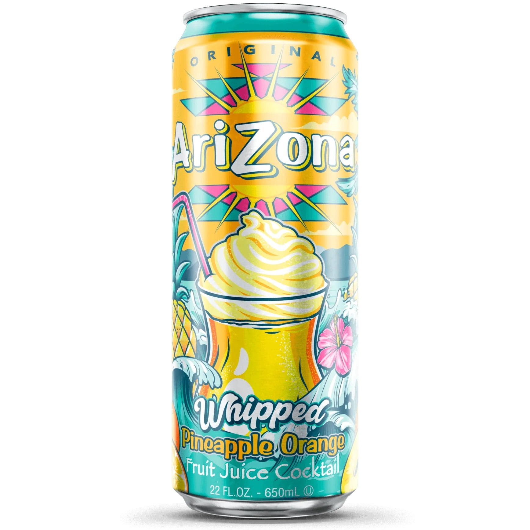 ARIZONA WHIPPED PINEAPPLE ORANGE FRUIT JUICE COCKTAIL 650ml