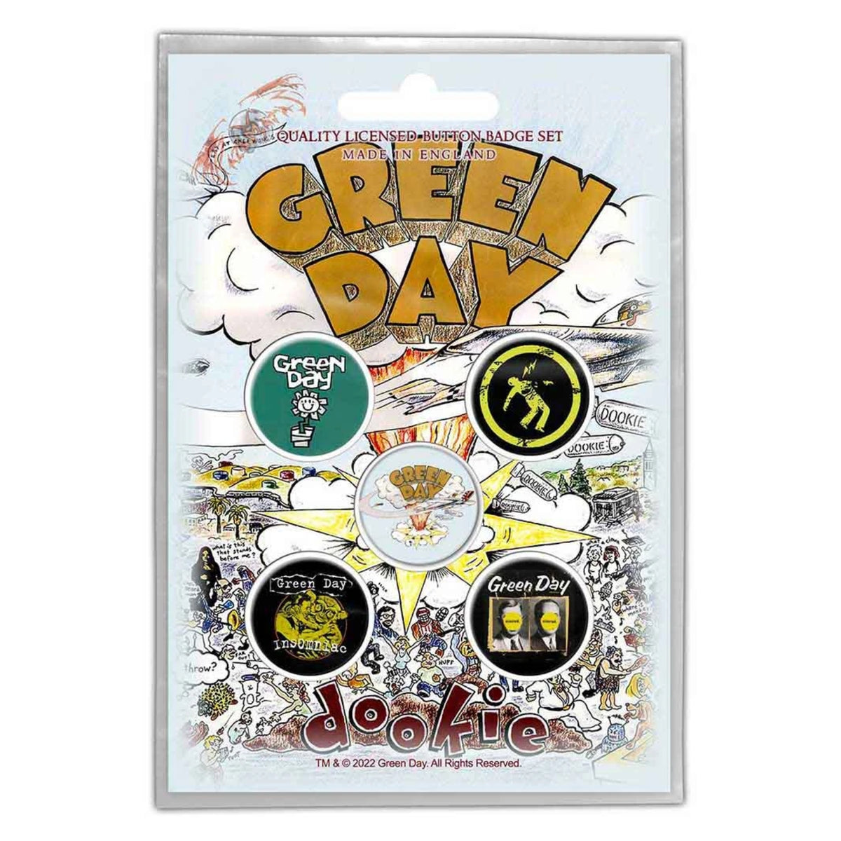 BADGE PACK GREENDAY DOOKIE