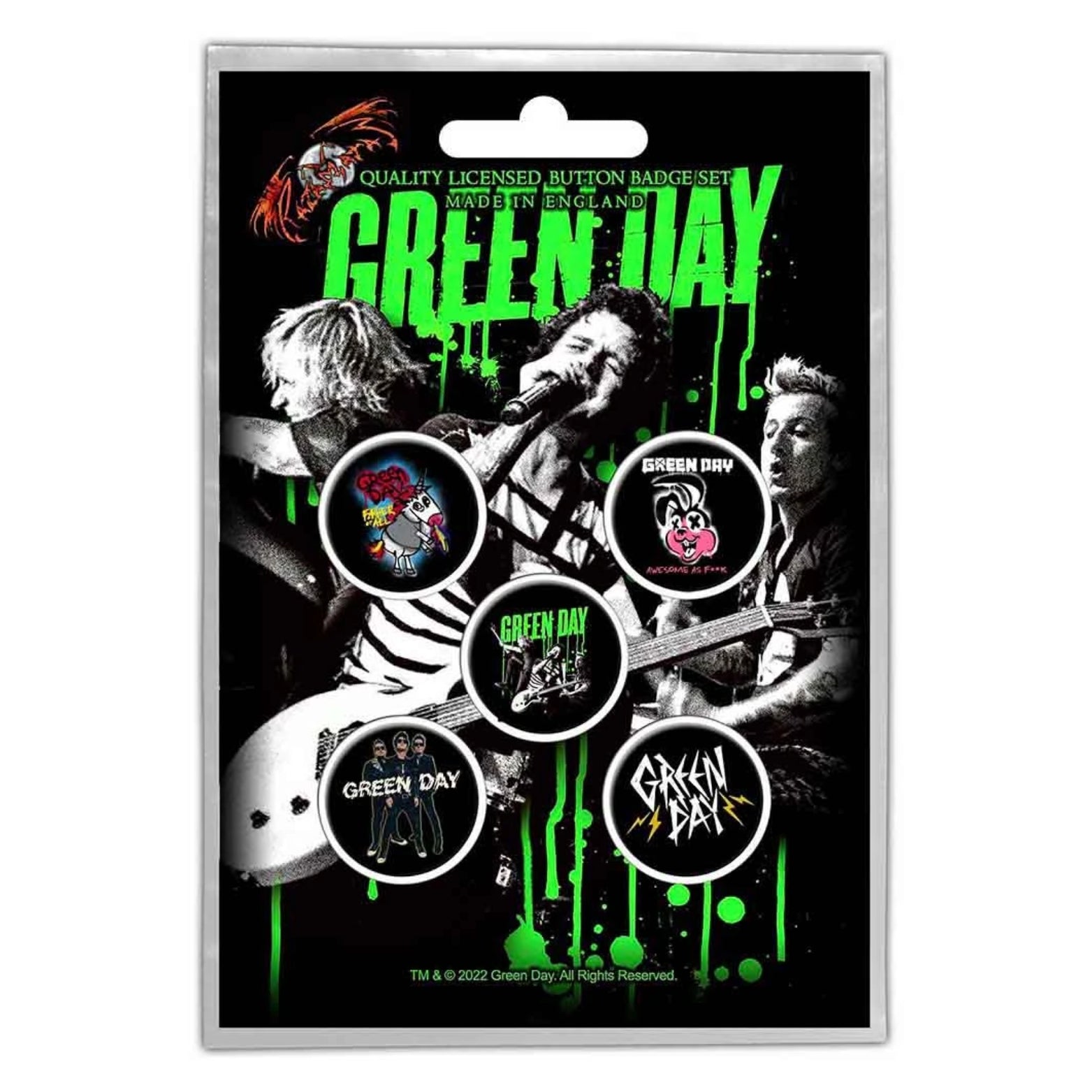 BADGE PACK GREEN DAY REVOLUTION