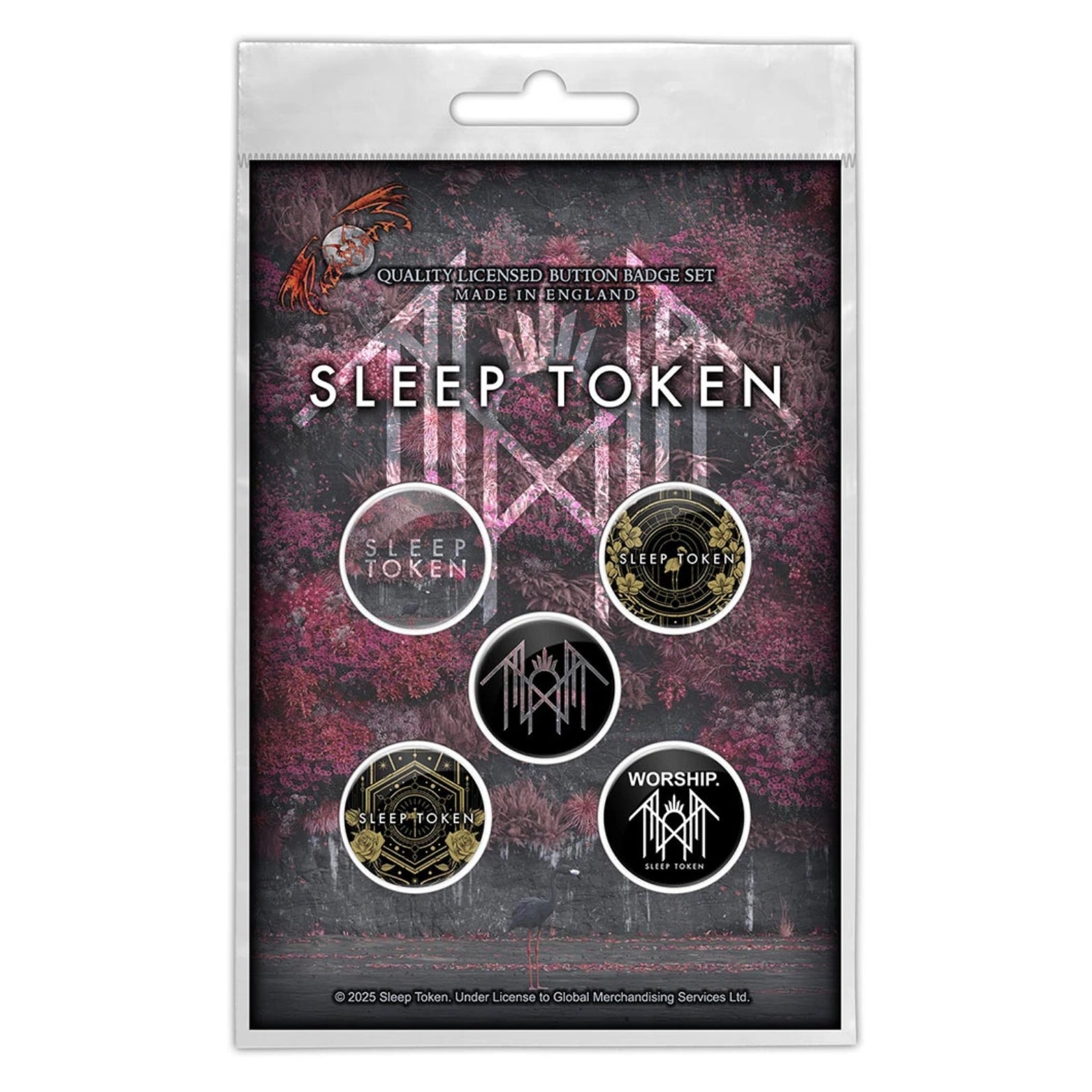 BADGE PACK SLEEP TOKEN EVEN IN ARCADIA