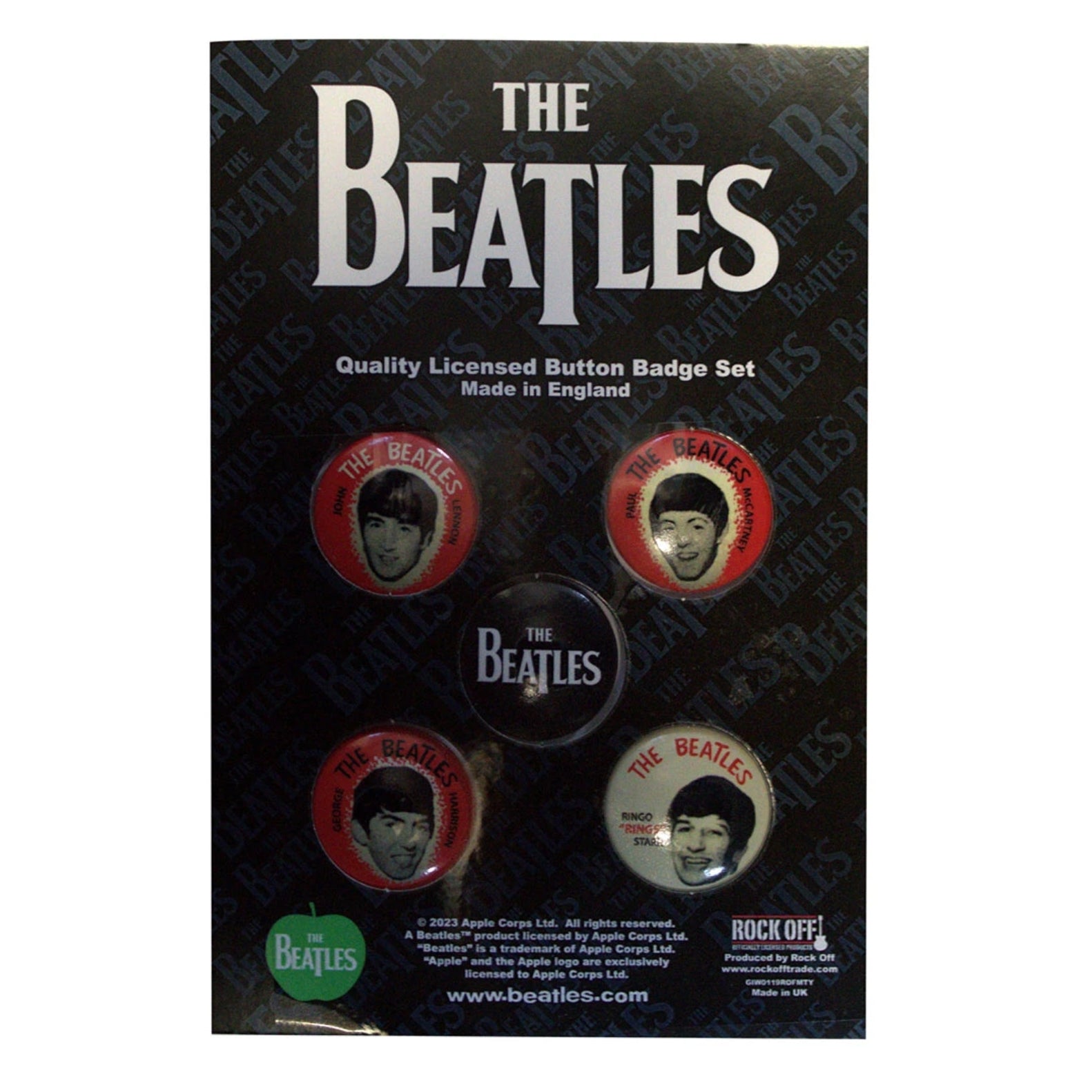 BADGE PACK THE BEATLES VINTAGE PORTRAIT
