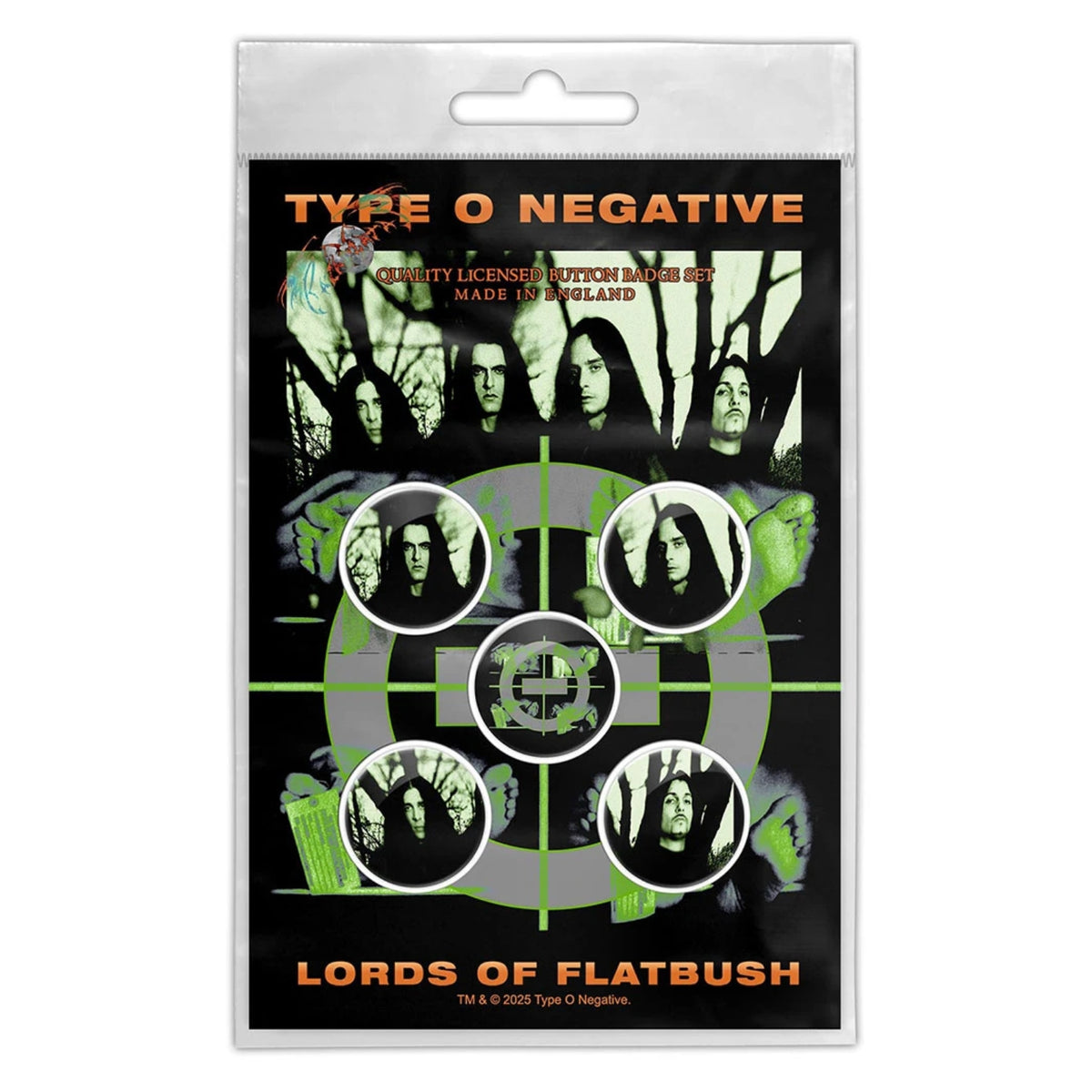 BADGE PACK TYPE O NEGATIVE LORDS OF FLATBUSH