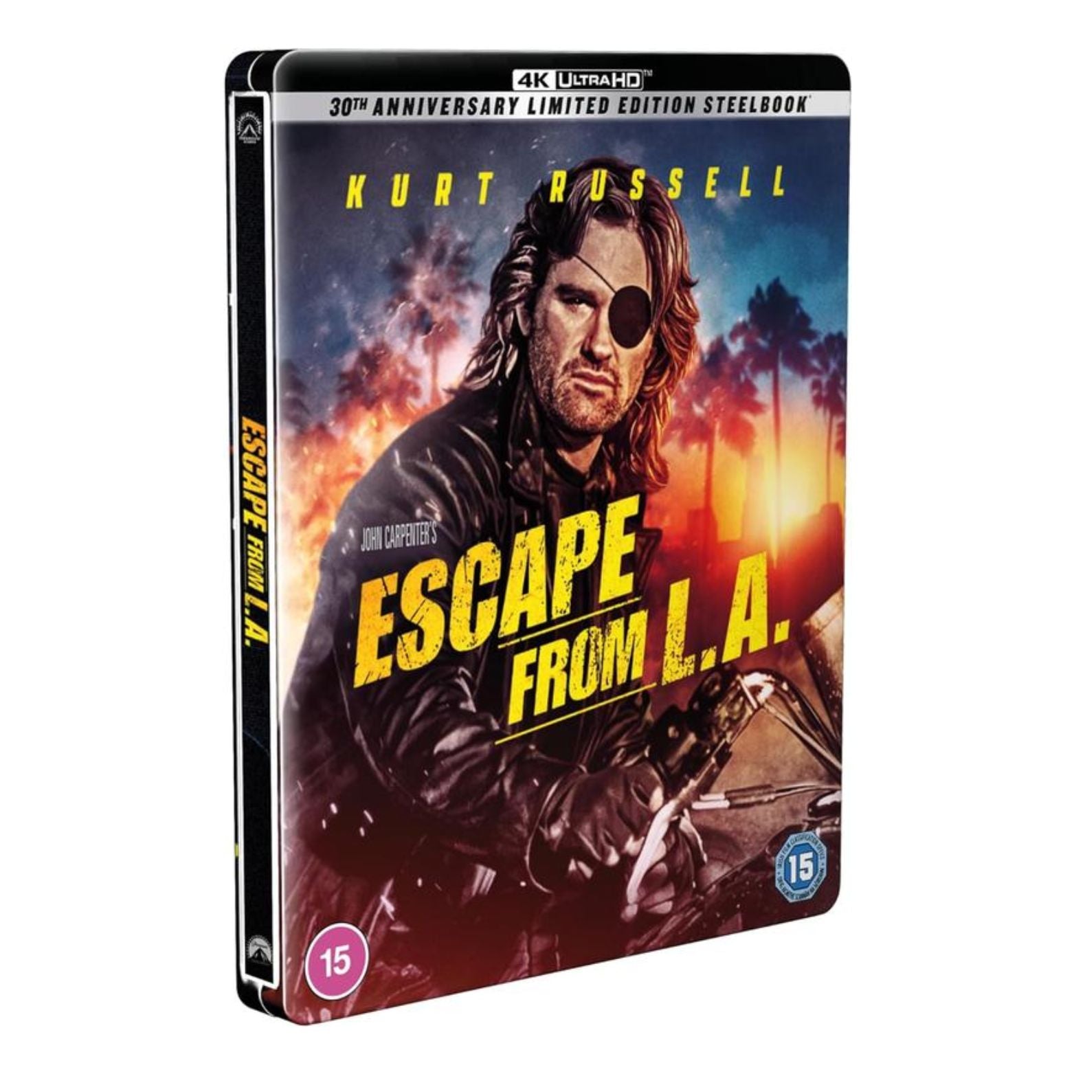 BLU-RAY 4K ULTRA HD STEELBOOK ESCAPE FROM L.A. 30TH ANNIVERSARY LIMITED EDITION